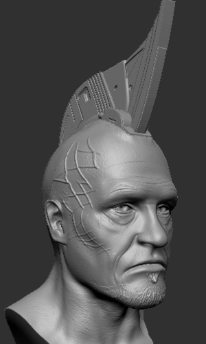 Yondu Udonta Bust (Guardians of the Galaxy) 3D Print 259184 Yondu Udonta Bust (Guardians of the Galaxy) 3D Print 259184