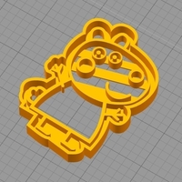 Small Sussy Sheep (from Peppa Pig) Cookie Cutter 3D Printing 259289