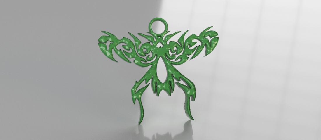 Celtic fly earrings 3D Print 259377 Celtic fly earrings 3D Print 259377