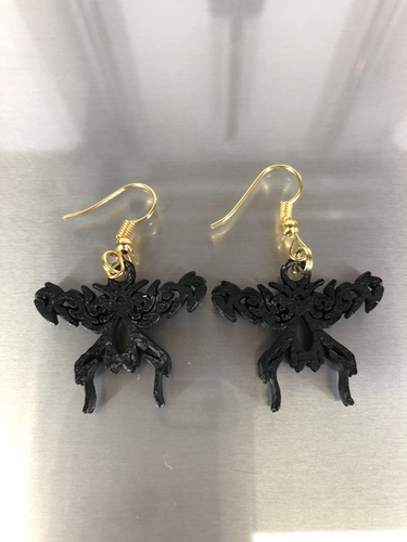 Celtic fly earrings 3D Print 259378 Celtic fly earrings 3D Print 259378