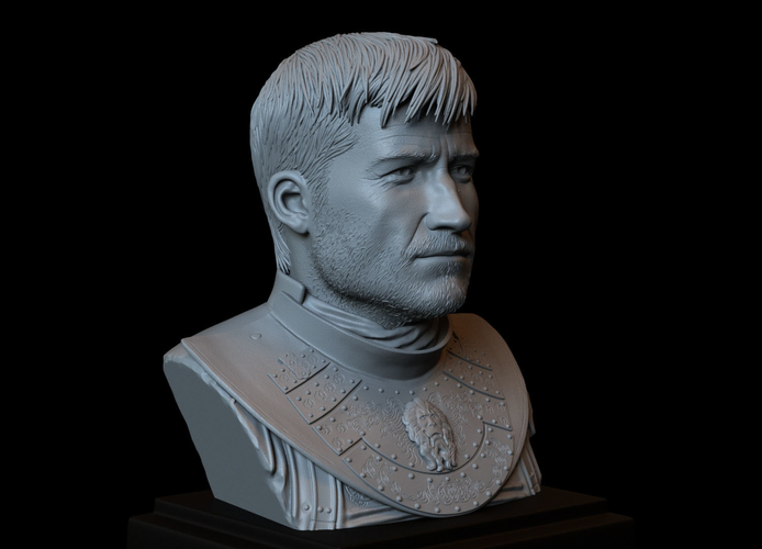 Jaime Lannister, Game Of Thrones Portrait, Bust, 200mm 3D Print 259387 Jaime Lannister, Game Of Thrones Portrait, Bust, 200mm 3D Print 259387
