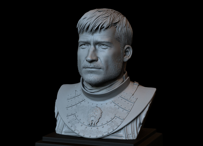 Jaime Lannister, Game Of Thrones Portrait, Bust, 200mm 3D Print 259389 Jaime Lannister, Game Of Thrones Portrait, Bust, 200mm 3D Print 259389