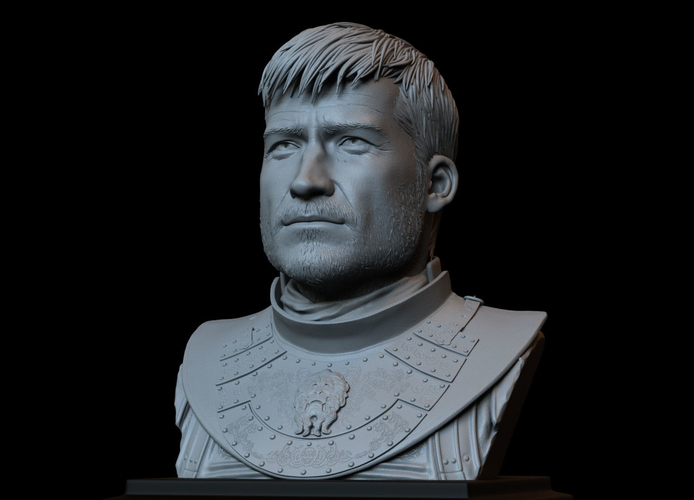 Jaime Lannister, Game Of Thrones Portrait, Bust, 200mm 3D Print 259394 Jaime Lannister, Game Of Thrones Portrait, Bust, 200mm 3D Print 259394