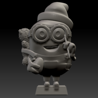Small 3D Minion Bob Christmas Theme 3D Printing 259450