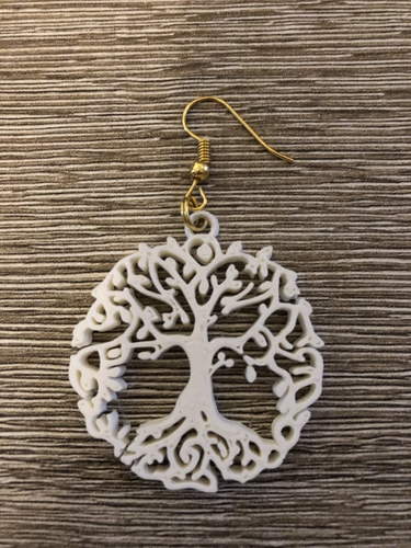 Celtic tree of life earrings (2.0) 3D Print 259484 Celtic tree of life earrings (2.0) 3D Print 259484