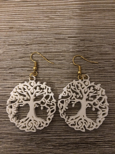 Celtic tree of life earrings (2.0) 3D Print 259485 Celtic tree of life earrings (2.0) 3D Print 259485