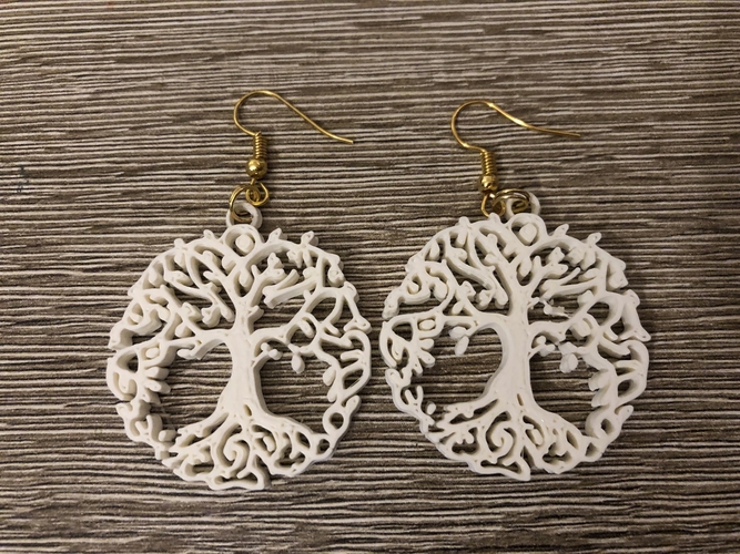 Celtic tree of life earrings (2.0) 3D Print 259486 Celtic tree of life earrings (2.0) 3D Print 259486