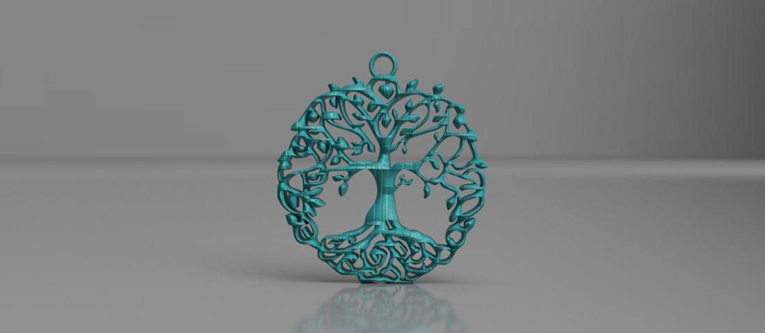Celtic tree of life earrings (2.0) 3D Print 259488 Celtic tree of life earrings (2.0) 3D Print 259488