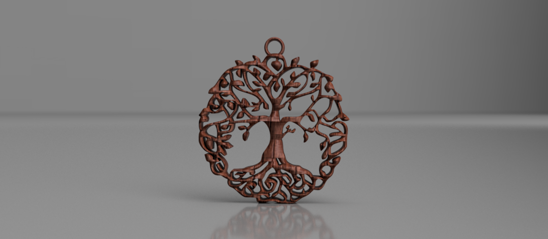 Celtic tree of life earrings (2.0) 3D Print 259489 Celtic tree of life earrings (2.0) 3D Print 259489