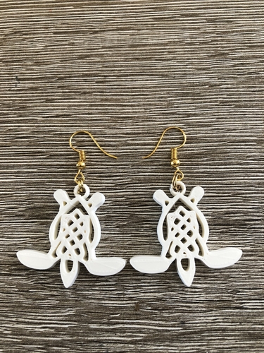 Turtle earrings 3D Print 259552 Turtle earrings 3D Print 259552