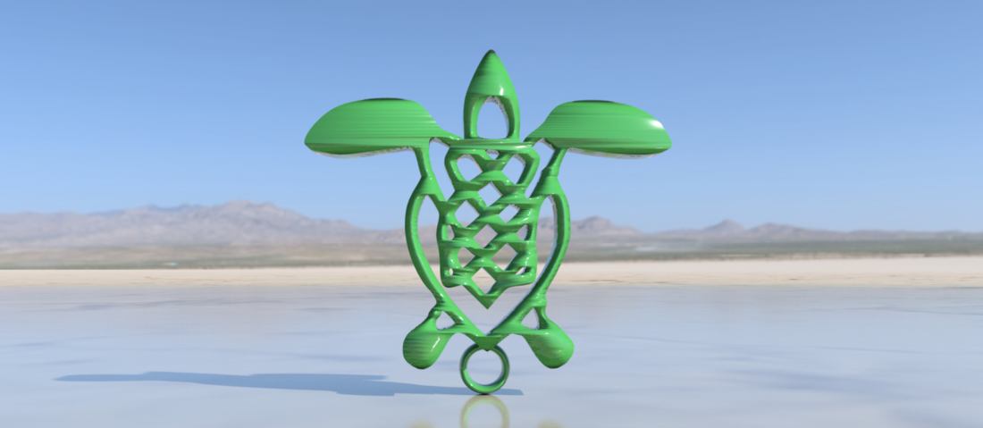 Turtle earrings 3D Print 259553 Turtle earrings 3D Print 259553