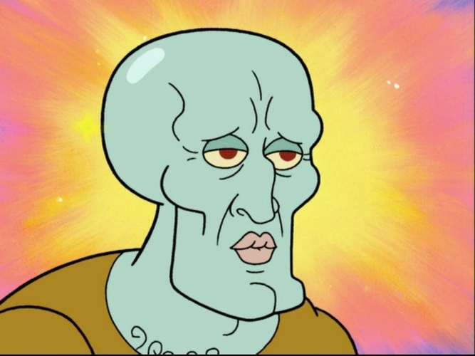 Handsome Squidward 3D Print 259777 Handsome Squidward 3D Print 259777