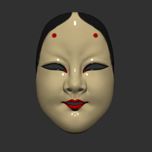 Japanese Mask The Deep World of Noh 3D Print 259994