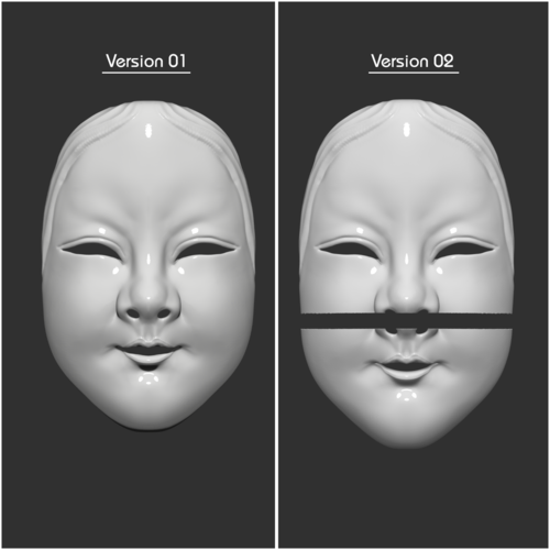 Japanese Mask The Deep World of Noh 3D Print 259999