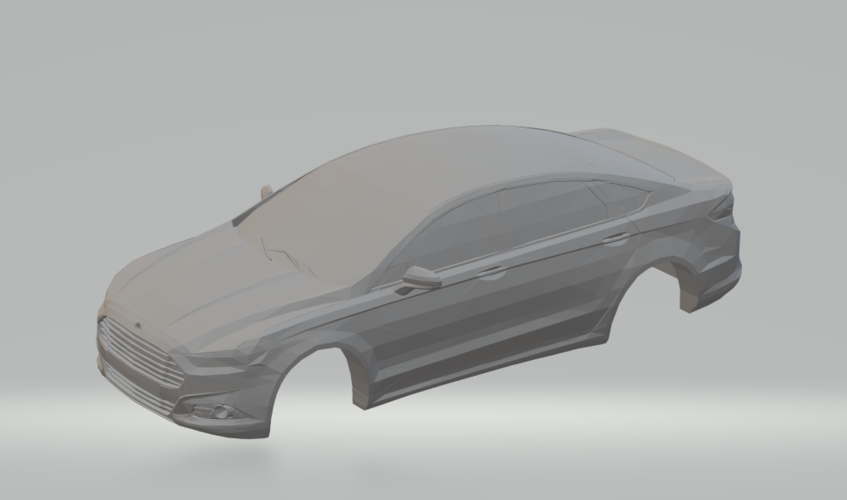ford fusion low poly 3D Print 260079 ford fusion low poly 3D Print 260079