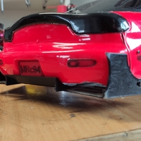 Rx7 Diffuser Rc 1/10- difusor spoiler Rc 1:10 - Thumbnail 1