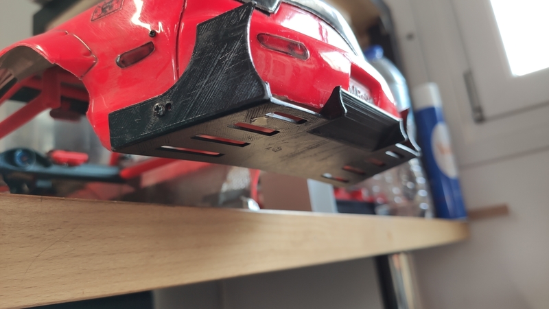 Rx7 Diffuser Rc 1/10- difusor spoiler Rc 1:10