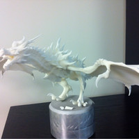Small Low-Medium Poly Alduin from Skyrim 3D Printing 26026