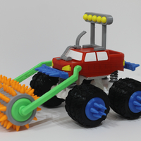 Small Monster Truck with Crusher (Model1) 3D Printing 261022