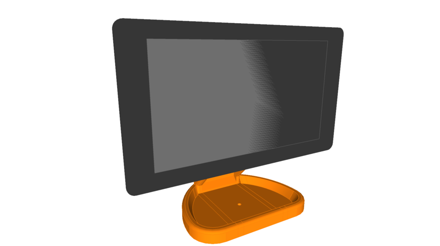 PiMac - Raspberry Pi 7 Inch Touch Screen Stand (with Camera) 3D Print 261054 PiMac - Raspberry Pi 7 Inch Touch Screen Stand (with Camera) 3D Print 261054