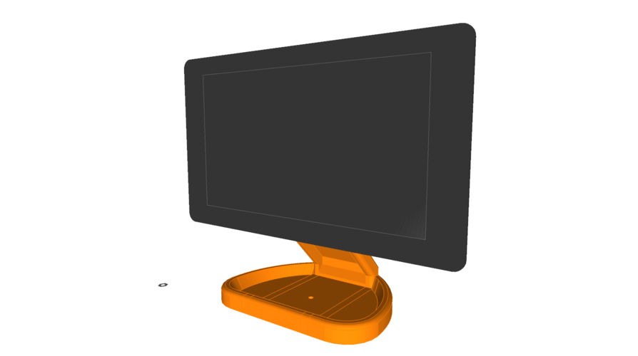 PiMac - Raspberry Pi 7 Inch Touch Screen Stand (with Camera) 3D Print 261059 PiMac - Raspberry Pi 7 Inch Touch Screen Stand (with Camera) 3D Print 261059