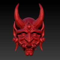 Small Oni Mask V2 3D Printing 261792