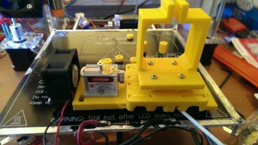 Modified prusa i3 x-carriage with Laser support 3D Print 26193