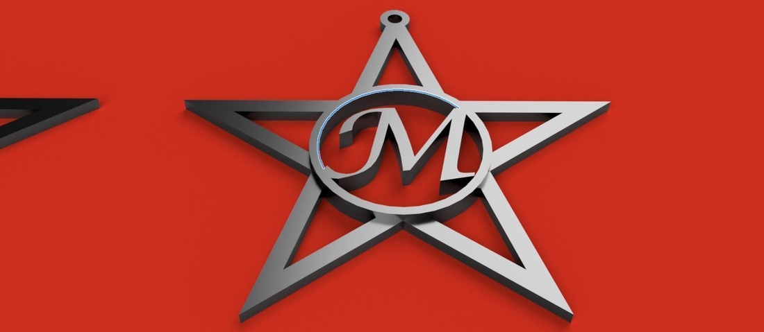 CHRISTMASTAR 3D letters stl file 3D Print 261934 CHRISTMASTAR 3D letters stl file 3D Print 261934