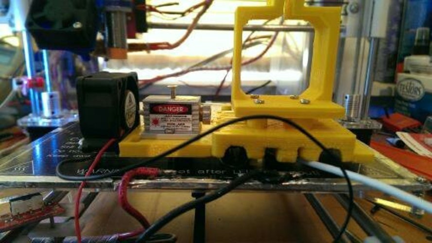 Modified prusa i3 x-carriage with Laser support 3D Print 26194