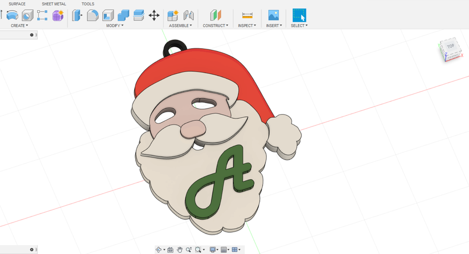 SANTA CLAUS 3D letters stl file 3D Print 262296 SANTA CLAUS 3D letters stl file 3D Print 262296