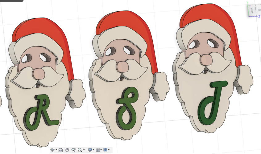 SANTA CLAUS 3D letters stl file 3D Print 262298 SANTA CLAUS 3D letters stl file 3D Print 262298