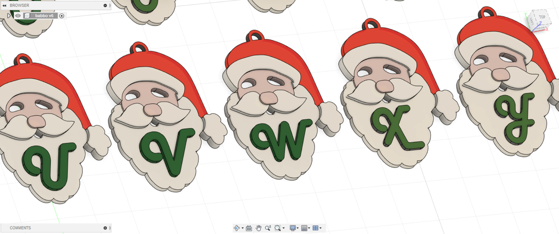 SANTA CLAUS 3D letters stl file 3D Print 262299 SANTA CLAUS 3D letters stl file 3D Print 262299