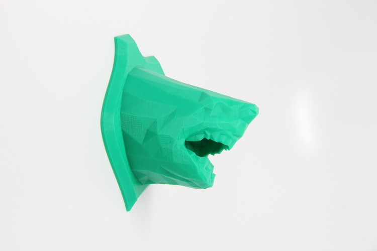 Low Poly Shark Wall Trophy 3D Print 26256