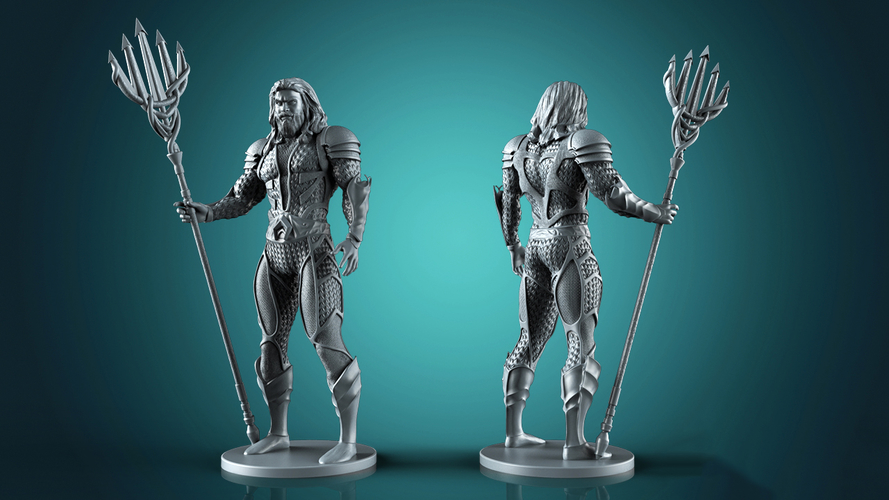 Aquaman - Justice League 3d print files 3D Print 262574 Aquaman - Justice League 3d print files 3D Print 262574