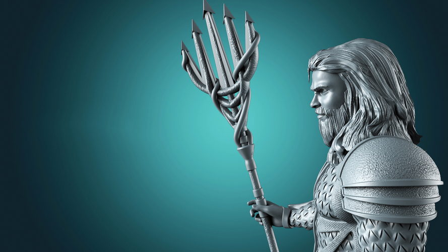 Aquaman - Justice League 3d print files 3D Print 262578 Aquaman - Justice League 3d print files 3D Print 262578