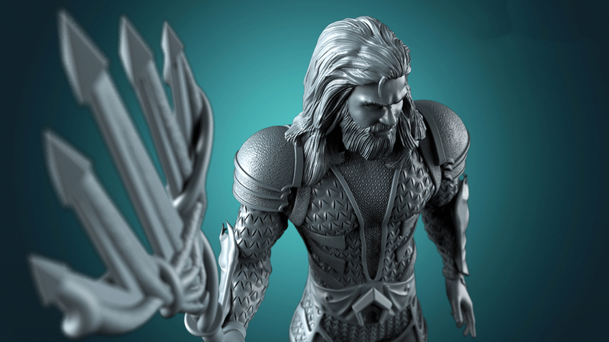 Aquaman - Justice League 3d print files 3D Print 262579 Aquaman - Justice League 3d print files 3D Print 262579