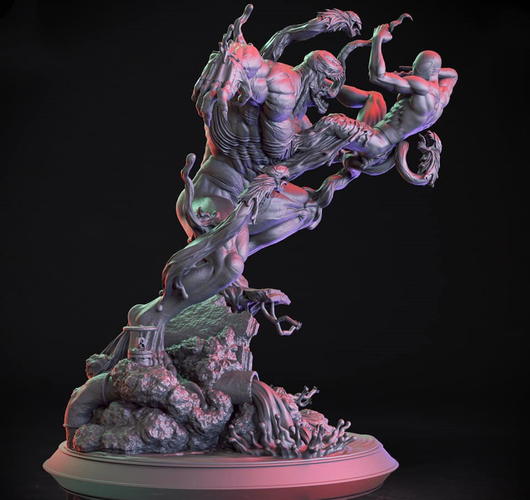 VENOM vs SPIDERMAN - 3D Print Model 3D Print 262693 VENOM vs SPIDERMAN - 3D Print Model 3D Print 262693