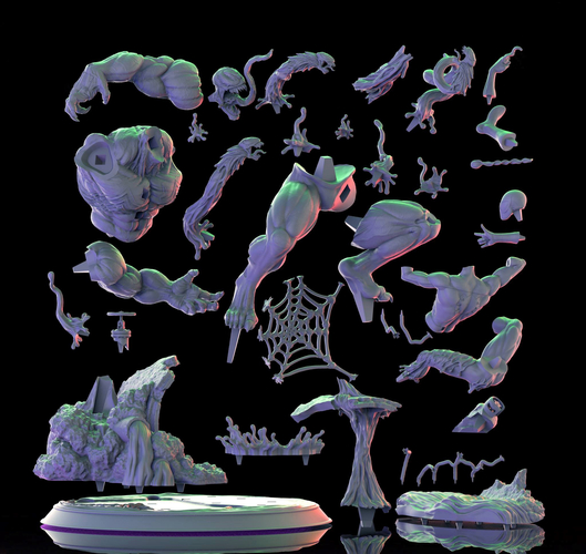 VENOM vs SPIDERMAN - 3D Print Model 3D Print 262694 VENOM vs SPIDERMAN - 3D Print Model 3D Print 262694