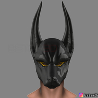 Small Anubis - Anpu - ancient Egyptian god Mask for cosplay 3D Printing 262964