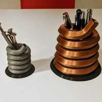 Small Pen or Tool Stand / Spring Design 3D Printing 263097