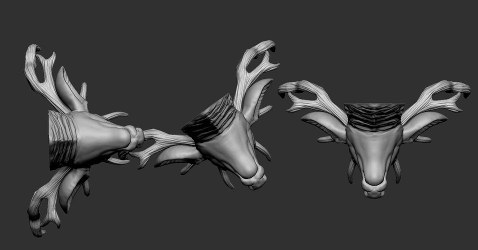 Deer head 3D Print 263219 Deer head 3D Print 263219