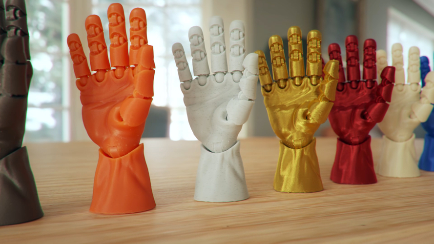 Articulated Poseable Hand 3D Print 263848