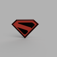 Small The CW Kingdom Come Superman Chest Emblem 3D Printing 263975