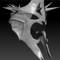 Small The Witch King Helmet Mask 3D Printing 263987