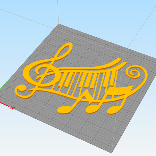Music sign wall art 3D Print 264545 Music sign wall art 3D Print 264545