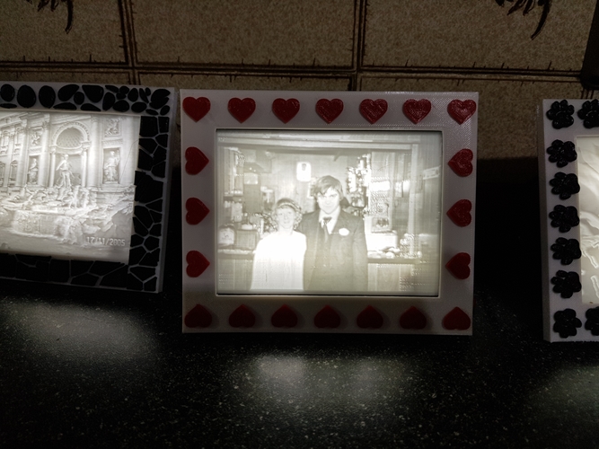 Hearts Frame For My Light Box 3D Print 264728