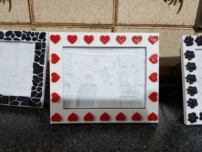 Hearts Frame For My Light Box 3D Print 264729