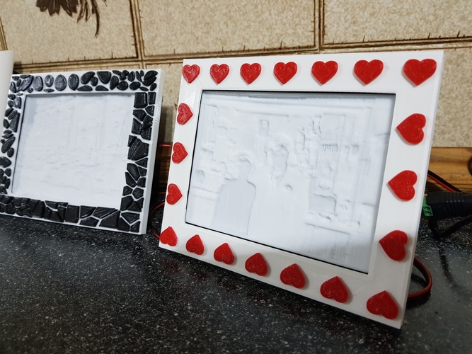 Hearts Frame For My Light Box 3D Print 264730