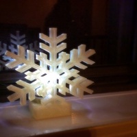 Small Snowflake Tealight Holder 3D Printing 26485