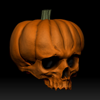 Small Pumpkin skull 3D Printing 265410